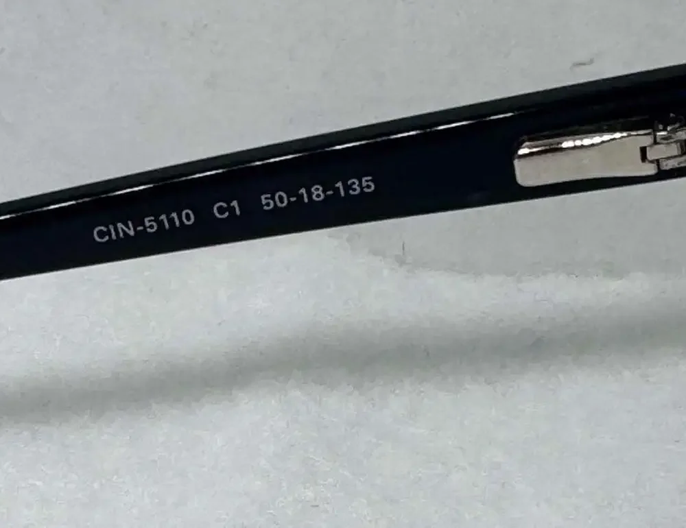 Cinzia CIN-5110 C1 Black Rhinestone Cateye Eyeglasses
